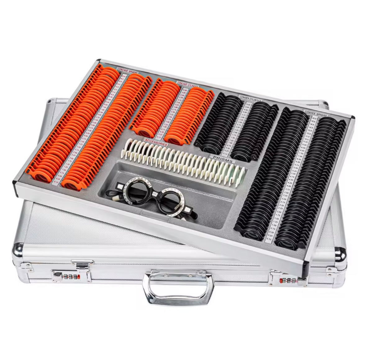 Malette d’essai 266 verres rouges noir